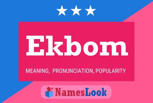 Постер имени Ekbom