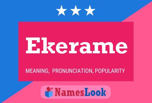 Постер имени Ekerame