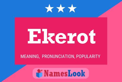 Постер имени Ekerot