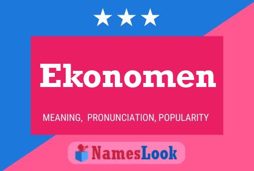 Постер имени Ekonomen