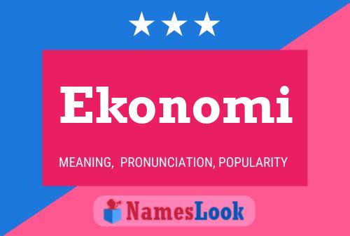 Постер имени Ekonomi