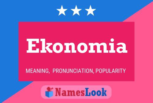 Постер имени Ekonomia