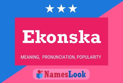 Постер имени Ekonska