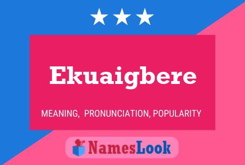 Постер имени Ekuaigbere