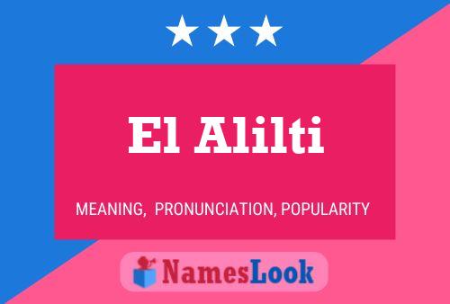 Постер имени El Alilti