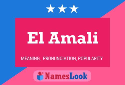 Постер имени El Amali