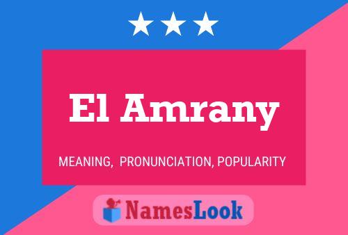 Постер имени El Amrany