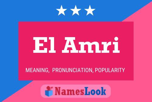 Постер имени El Amri