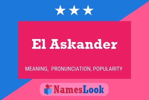 Постер имени El Askander