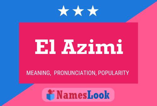 Постер имени El Azimi