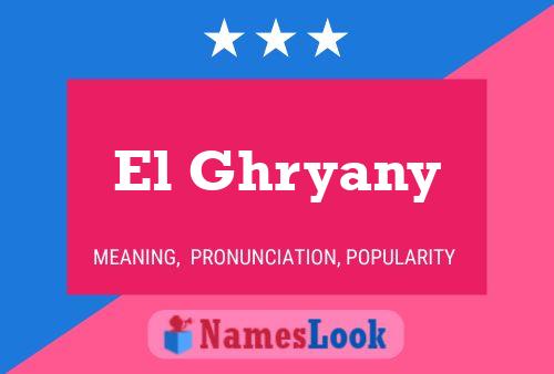 Постер имени El Ghryany