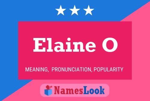 Постер имени Elaine O