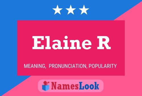 Постер имени Elaine R