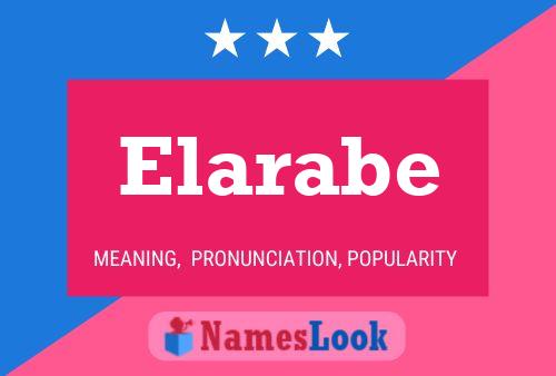 Постер имени Elarabe