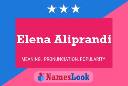 Постер имени Elena Aliprandi