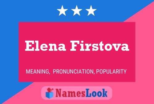 Постер имени Elena Firstova