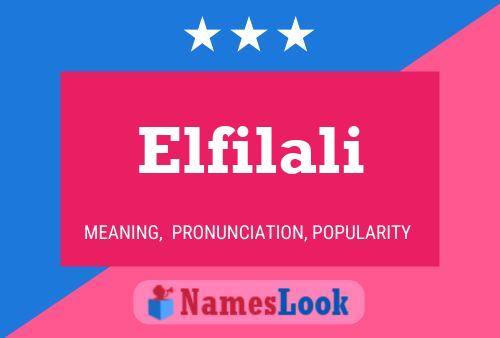 Постер имени Elfilali