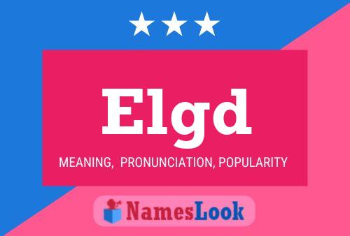 Постер имени Elgd