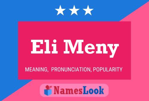 Постер имени Eli Meny