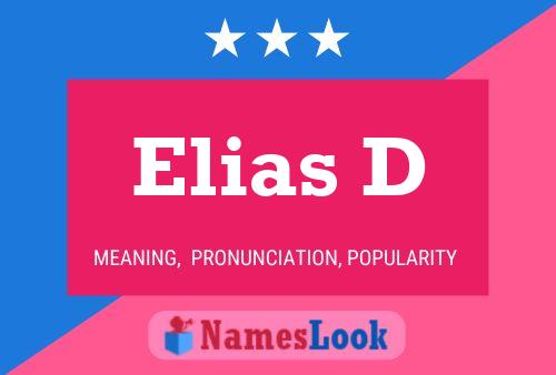 Постер имени Elias D