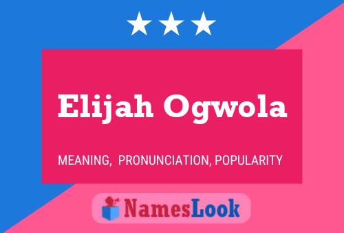 Постер имени Elijah Ogwola