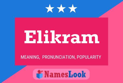 Постер имени Elikram