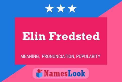 Постер имени Elin Fredsted