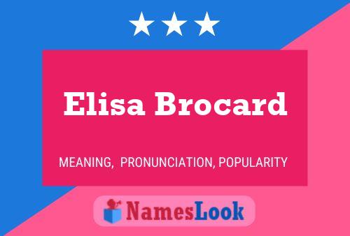 Постер имени Elisa Brocard