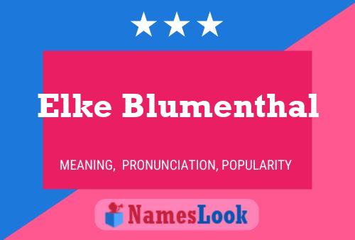 Постер имени Elke Blumenthal