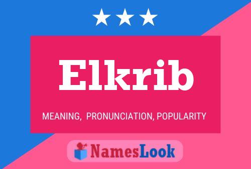 Постер имени Elkrib