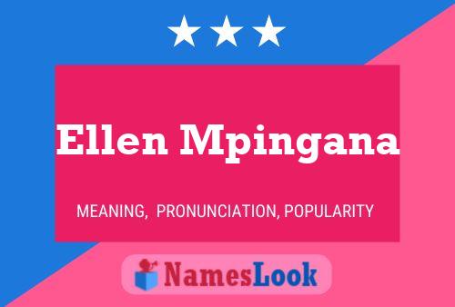 Постер имени Ellen Mpingana