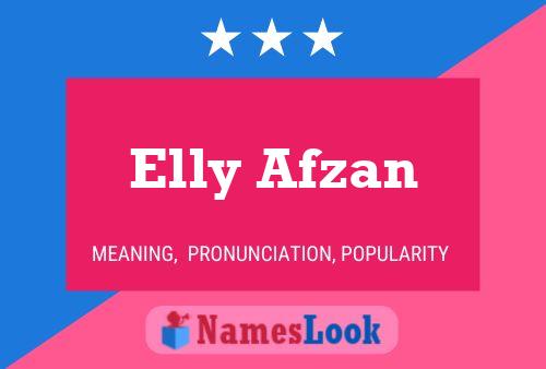 Постер имени Elly Afzan