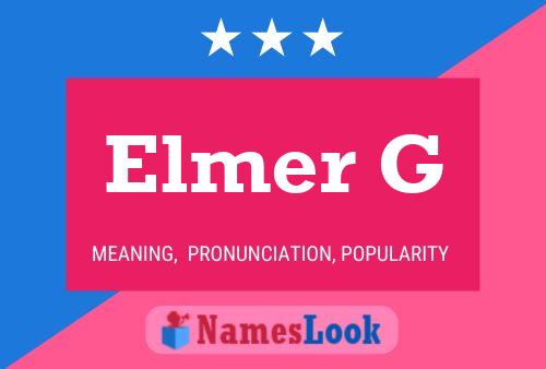 Постер имени Elmer G