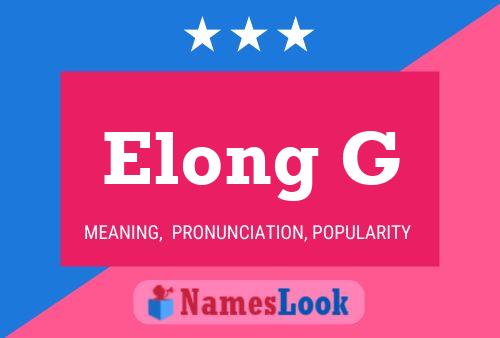 Постер имени Elong G