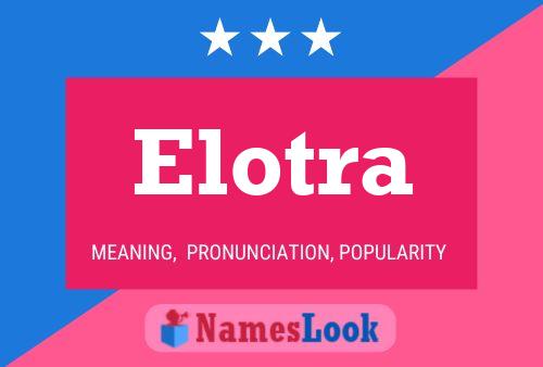 Постер имени Elotra