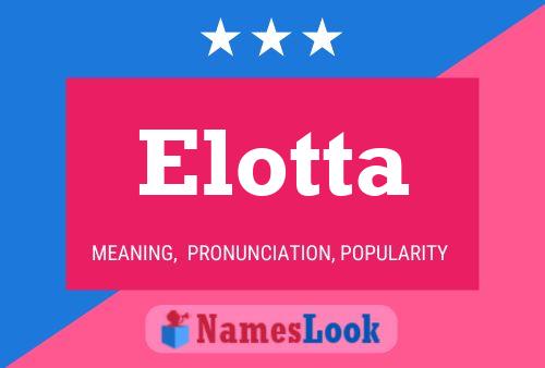 Постер имени Elotta