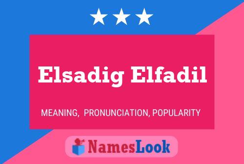 Постер имени Elsadig Elfadil