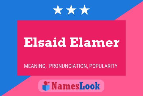 Постер имени Elsaid Elamer