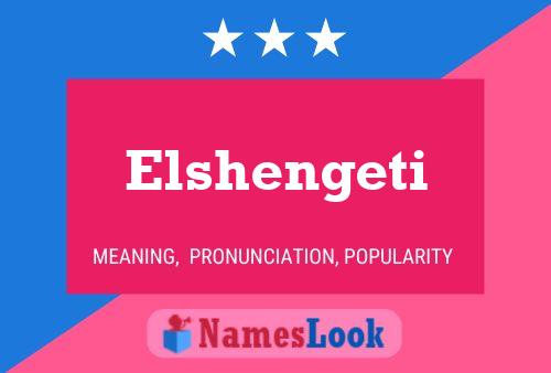 Постер имени Elshengeti