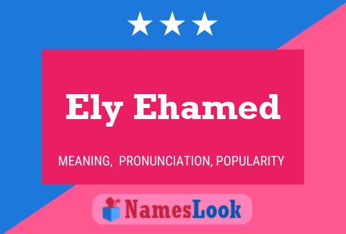 Постер имени Ely Ehamed