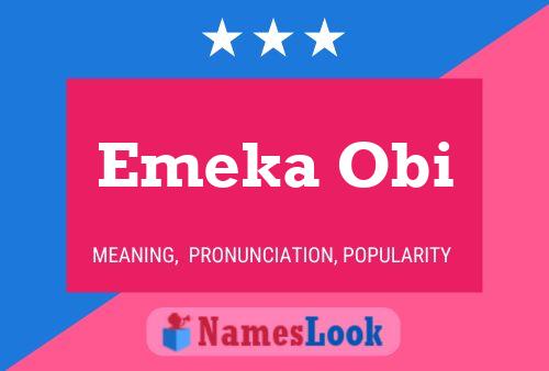 Постер имени Emeka Obi