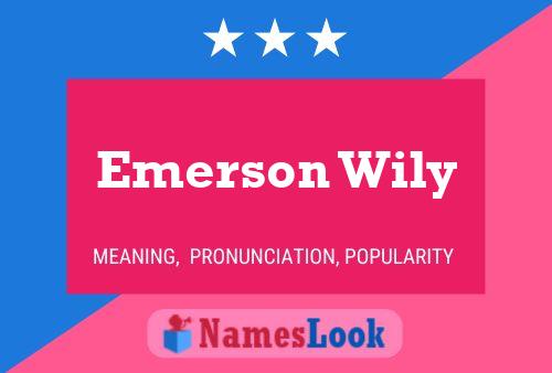 Постер имени Emerson Wily