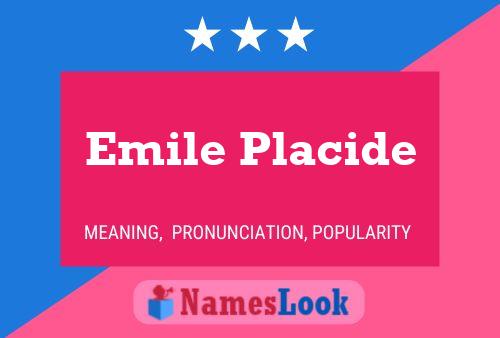 Постер имени Emile Placide