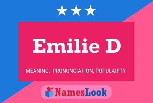 Постер имени Emilie D