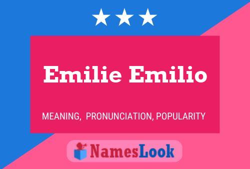 Постер имени Emilie Emilio