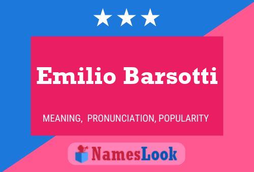 Постер имени Emilio Barsotti