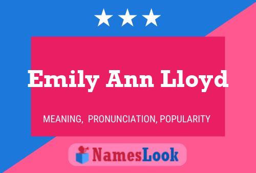 Постер имени Emily Ann Lloyd