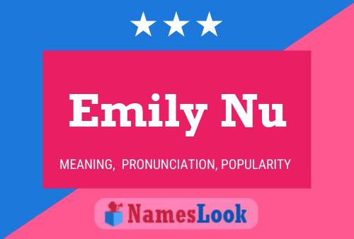 Постер имени Emily Nu