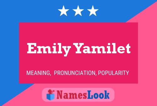 Постер имени Emily Yamilet