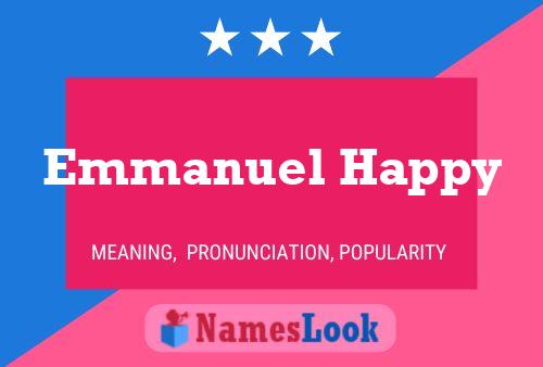 Постер имени Emmanuel Happy